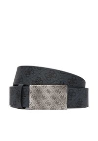 Guess Pasek Męski BM7850 P5440 Granatowy. Kolor: niebieski. Materiał: skóra
