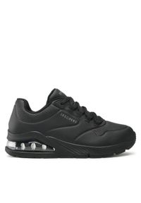 skechers - Skechers Sneakersy Uno 2 155543/BBK Czarny. Kolor: czarny. Materiał: skóra