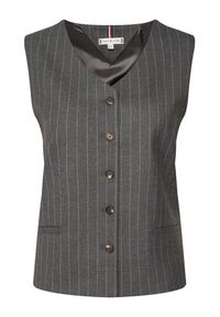 TOMMY HILFIGER - Tommy Hilfiger Kamizelka WW0WW46661 Szary Regular Fit. Kolor: szary. Materiał: syntetyk