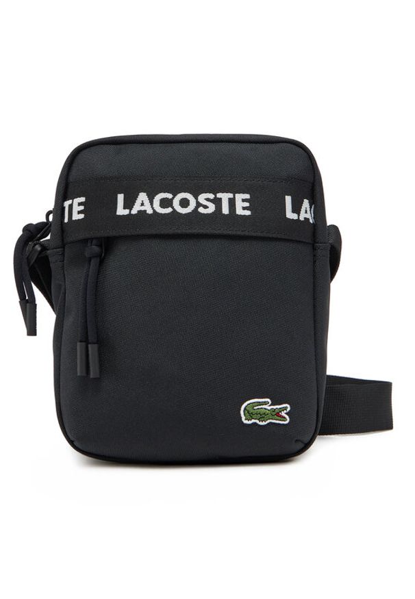 Lacoste Saszetka NU4686NZ Czarny. Kolor: czarny. Materiał: materiał