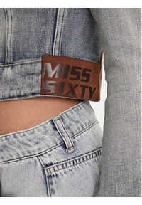 Miss Sixty Kurtka jeansowa 6S1WJ50100 Niebieski Slim Fit. Kolor: niebieski. Materiał: bawełna #3