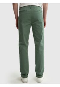 Big-Star - Spodnie chinosy męskie zielone Hektor 303. Kolor: zielony. Wzór: moro. Styl: klasyczny, elegancki, wizytowy, militarny #4