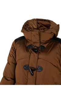 Pinko Parka "Rocky 1" | 1G16AY Y75R | Kobieta | Brązowy. Typ kołnierza: kaptur. Kolor: brązowy. Materiał: poliamid. Sezon: lato. Styl: elegancki