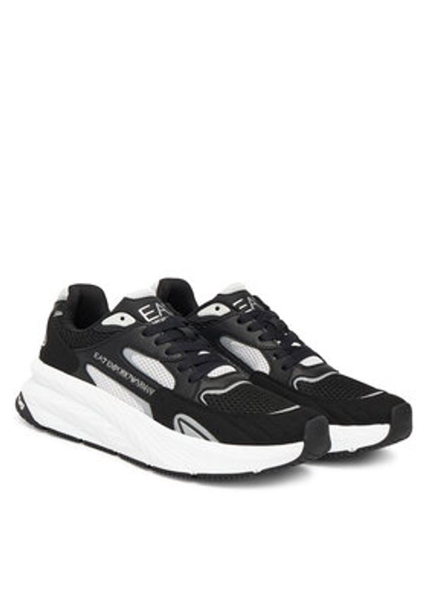 EA7 Emporio Armani Sneakersy 7X000342 AF18617 MZ192 Czarny. Kolor: czarny. Materiał: skóra