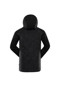 ALPINE PRO - Kurtka softshell męska Alpine Pro Hoor. Kolor: czarny. Materiał: softshell. Sport: turystyka piesza