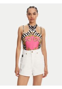 Versace Jeans Couture Body 78HAM2P0 Kolorowy Slim Fit. Materiał: syntetyk. Wzór: kolorowy