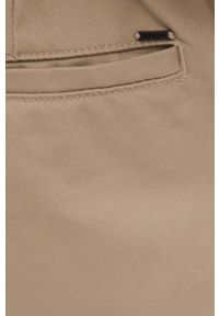 Only & Sons spodnie męskie kolor beżowy proste. Okazja: na co dzień. Kolor: beżowy. Materiał: materiał, bawełna. Wzór: gładki. Styl: casual