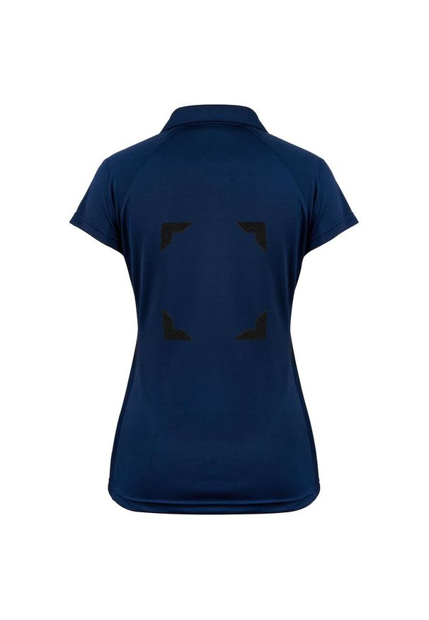 GILBERT - Damska koszulka polo Gilbert Eclipse Hook and Loop. Typ kołnierza: polo. Kolor: niebieski. Styl: sportowy