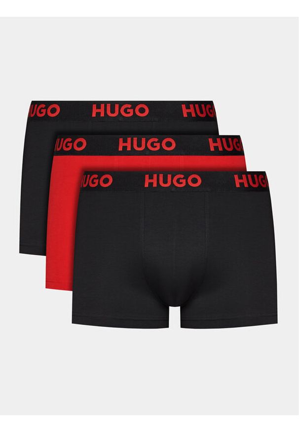 Hugo Komplet 3 par bokserek 50496723 Czarny. Kolor: czarny. Materiał: lyocell