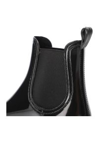 Big-Star - Czarne Kalosze Big Star Damskie Stylowe Obuwie. Kolor: czarny. Materiał: skóra ekologiczna, materiał, lakier. Szerokość cholewki: normalna. Styl: elegancki #5