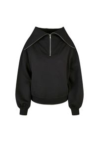 Damski sweter z wysokim dekoltem Urban Classics Oversized. Typ kołnierza: golf. Kolor: czarny. Materiał: polar. Sezon: zima. Sport: golf #1