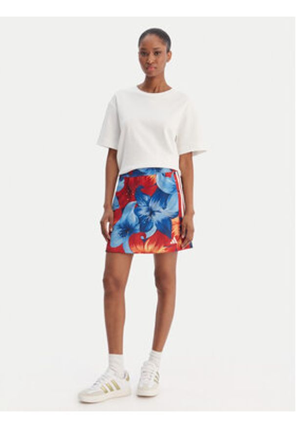 Adidas - adidas Spódnica mini Farm Rio KS8059 Kolorowy Regular Fit. Materiał: syntetyk. Wzór: kolorowy