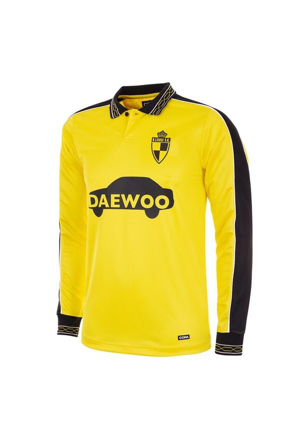 COPA FOOTBALL - Koszulka retro piłkarska dla dorosłych - Lierse SK 1997 - Żółta. Kolor: żółty. Sport: piłka nożna