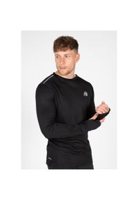 GORILLA WEAR - Koszulka fitness męska Gorilla Wear USA Washington z długim rękawem. Kolor: czarny. Długość rękawa: długi rękaw. Długość: długie. Sport: fitness