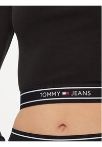 Tommy Jeans Bluzka DW0DW17394 Czarny Slim Fit. Kolor: czarny. Materiał: wiskoza, syntetyk #5