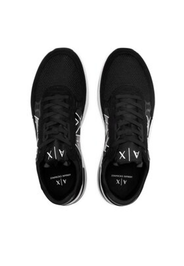 Armani Exchange Sneakersy XUX090 XV276 00002 Czarny. Kolor: czarny. Materiał: materiał