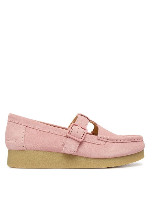 Półbuty Clarks. Kolor: różowy
