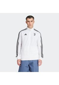 Adidas - Kurtka dresowa piłkarska ADIDAS Juventus. Typ kołnierza: kołnierzyk stójkowy. Materiał: dresówka. Wzór: haft, aplikacja. Sport: piłka nożna