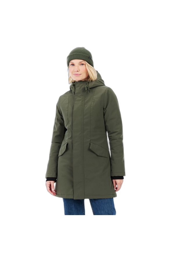Damska kurtka wodoodporna Protest Laniakea. Kolor: zielony. Sport: turystyka piesza