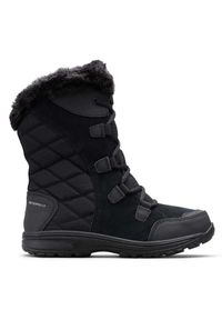columbia - Buty turystyczne zimowe śniegowce damskie, Ice Maiden II. Kolor: czarny. Materiał: syntetyk, materiał. Sezon: zima. Styl: sportowy
