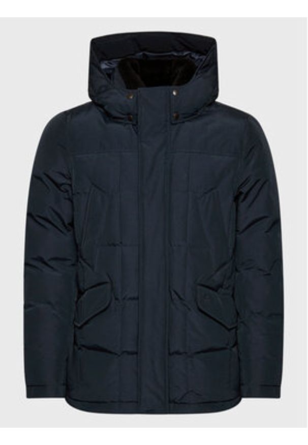 Woolrich Kurtka puchowa Blizzard Field CFWOOU0621MRUT0001 Granatowy Regular Fit. Kolor: niebieski. Materiał: puch, bawełna, syntetyk