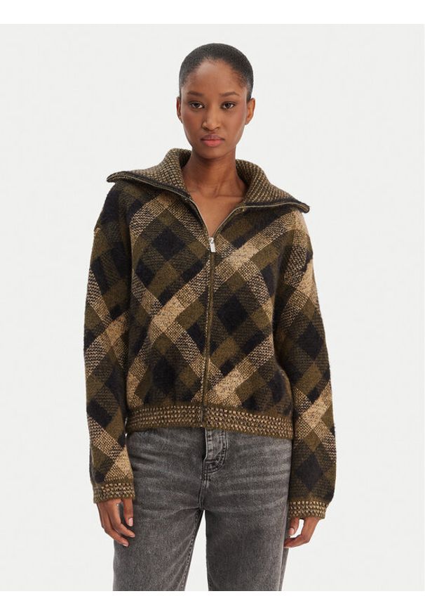 only - ONLY Kardigan Maroon 15358211 Zielony Regular Fit. Kolor: zielony. Materiał: syntetyk