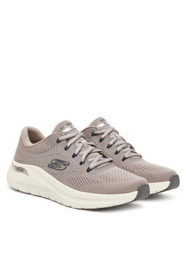 skechers - Skechers Sneakersy Arch Fit 2.0- 232700/TPE Brązowy. Kolor: brązowy. Materiał: materiał