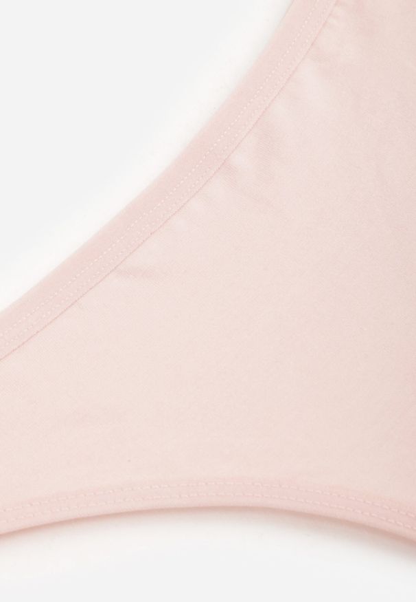 Born2be - Różowe Majtki Typu Stringi z Bawełną Asoia. Kolor: różowy. Materiał: bawełna