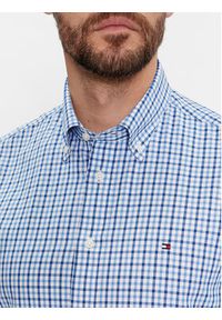 TOMMY HILFIGER - Tommy Hilfiger Koszula Cl W-Oxford Check Rf Shirt MW0MW34019 Niebieski Regular Fit. Kolor: niebieski. Materiał: bawełna