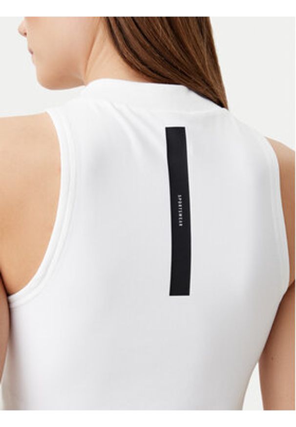 Adidas - adidas Top Z.N.E. JX4316 Biały Slim Fit. Kolor: biały. Materiał: syntetyk