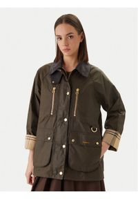 Barbour Kurtka przejściowa Argill Wax LWX1532BR51 Brązowy Regular Fit. Kolor: brązowy. Materiał: bawełna #1