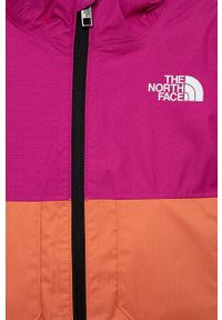 The North Face kurtka dziecięca KID FREEDOM INSULATED JACKET kolor różowy. Typ kołnierza: kaptur. Kolor: różowy. Materiał: materiał, tkanina, włókno, poliester #4