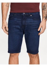 BOSS - Boss Szorty jeansowe Delaware 50488618 Granatowy Slim Fit. Kolor: niebieski. Materiał: jeans, bawełna #1