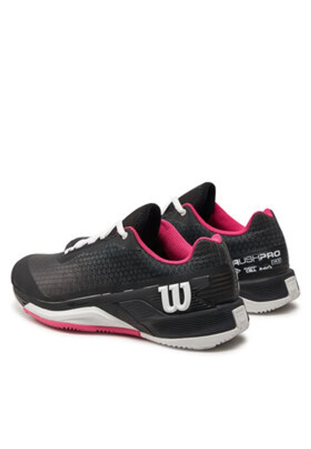 Wilson Buty do tenisa Rush Pro 4.0 W Clay WRS332140 Czarny. Kolor: czarny. Materiał: materiał. Sport: tenis