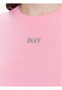 DKNY Sport T-Shirt DP1T8521 Różowy Classic Fit. Kolor: różowy. Materiał: bawełna. Styl: sportowy #5