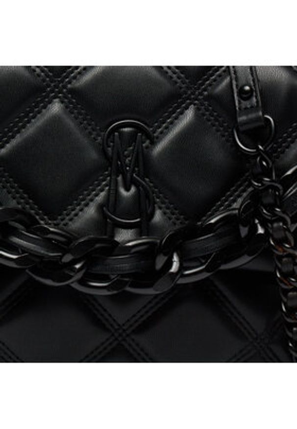 Steve Madden Torebka Bworship SM13001060-BBL Czarny. Kolor: czarny. Materiał: skórzane