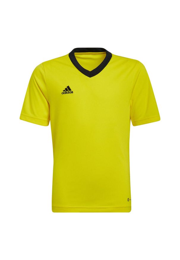 Adidas - Koszulka piłkarska dla dzieci adidas Entrada 22 Jersey. Kolor: żółty, wielokolorowy, czarny. Materiał: jersey. Sport: piłka nożna