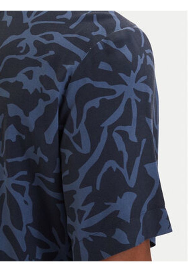 BOSS Koszula Rayer 50559632 Granatowy Regular Fit. Kolor: niebieski. Materiał: wiskoza