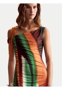 Desigual Sukienka letnia Paint Lacroix 26SWVK17 Kolorowy Slim Fit. Materiał: syntetyk. Wzór: kolorowy. Sezon: lato #5