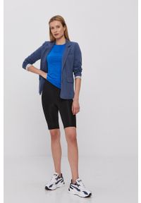 Vero Moda - Marynarka. Okazja: na co dzień. Kolor: niebieski. Materiał: tkanina. Wzór: gładki. Styl: casual, klasyczny #6