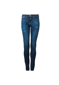 Guess Jeansy "Ultra Skinny Mid". Materiał: jeans. Wzór: aplikacja