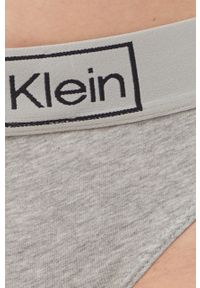 Calvin Klein Underwear stringi kolor szary. Kolor: szary. Materiał: bawełna #2