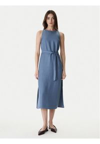 Marella Sukienka letnia Acerbi 2615221091 Granatowy Regular Fit. Kolor: niebieski. Materiał: wiskoza. Sezon: lato #1