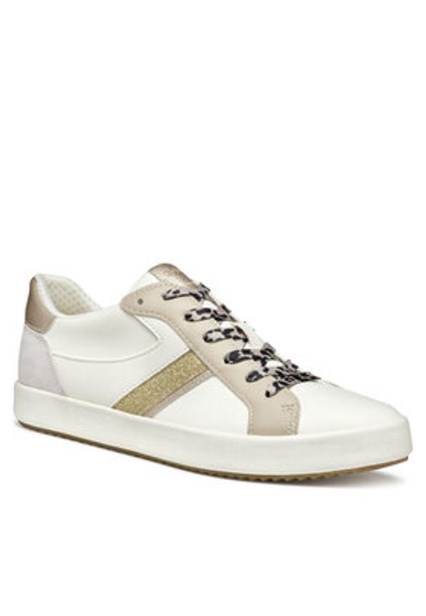 Geox Sneakersy D Blomiee D456HC 05422 C1R5A Biały. Kolor: biały. Materiał: skóra