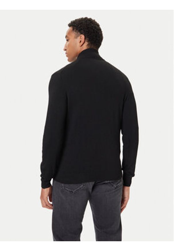 Guess Kardigan M5YR28 Z0122 Czarny Slim Fit. Kolor: czarny. Materiał: syntetyk