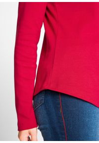 Shirt ze sznurowaniem bonprix ciemnoczerwony. Kolor: czerwony. Długość rękawa: długi rękaw. Długość: długie #4