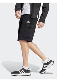 Adidas - adidas Szorty sportowe Essentials HA4338 Czarny Regular Fit. Kolor: czarny. Materiał: bawełna. Styl: sportowy #5