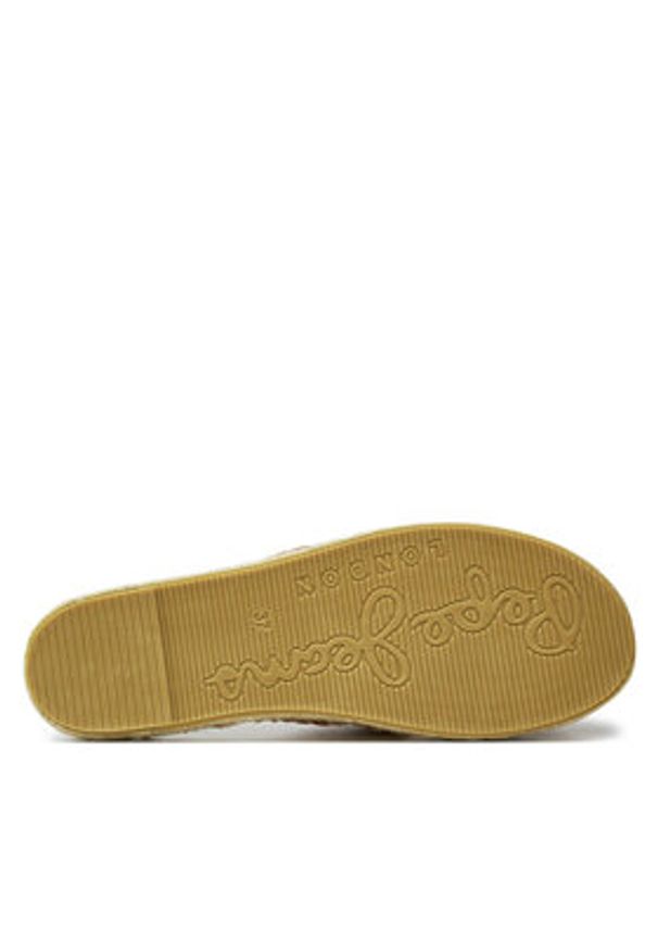 Pepe Jeans Espadryle Siva Knot PLS90664 Brązowy. Kolor: brązowy. Materiał: skóra, zamsz