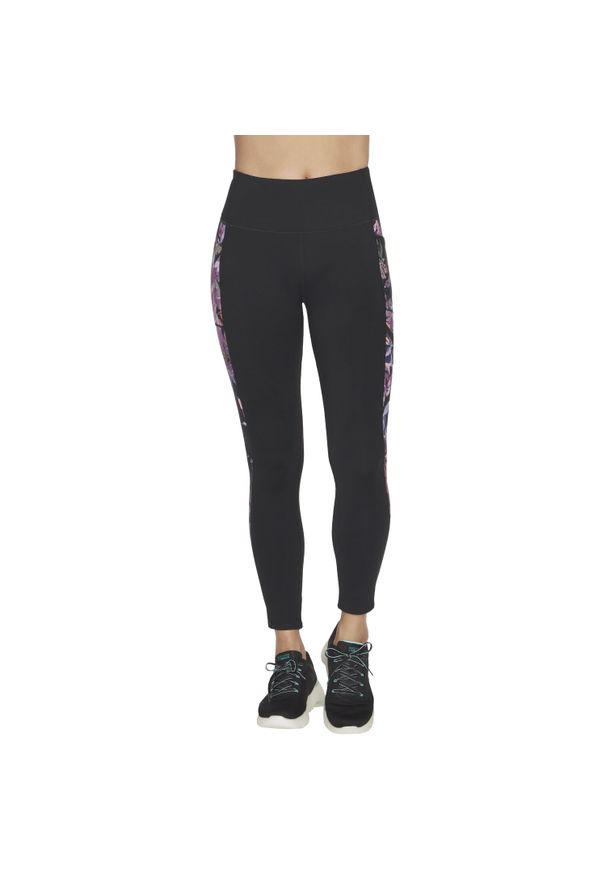 skechers - Leginsy fitness damskie Ultraviolet High Waisted Full Length Legging. Kolor: czarny. Materiał: nylon, elastan. Sport: fitness