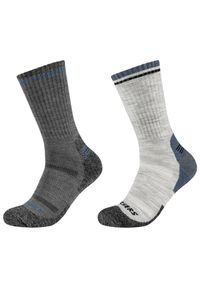 skechers - Skarpetki sportowe dla dorosłych 2PPK Men Trail Wool Socks. Kolor: szary